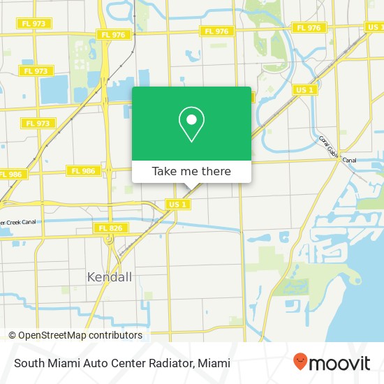 Mapa de South Miami Auto Center Radiator