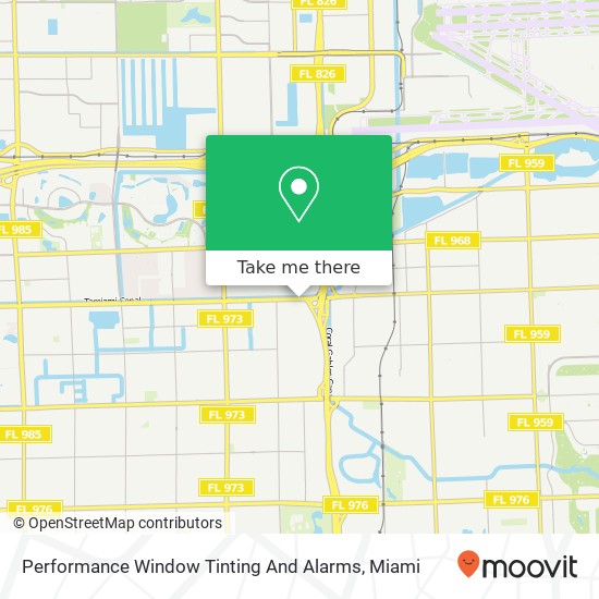 Mapa de Performance Window Tinting And Alarms