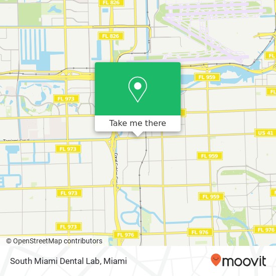 Mapa de South Miami Dental Lab