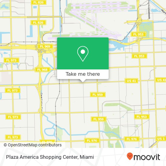 Mapa de Plaza America Shopping Center