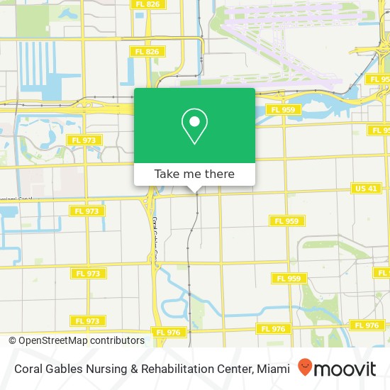 Mapa de Coral Gables Nursing & Rehabilitation Center