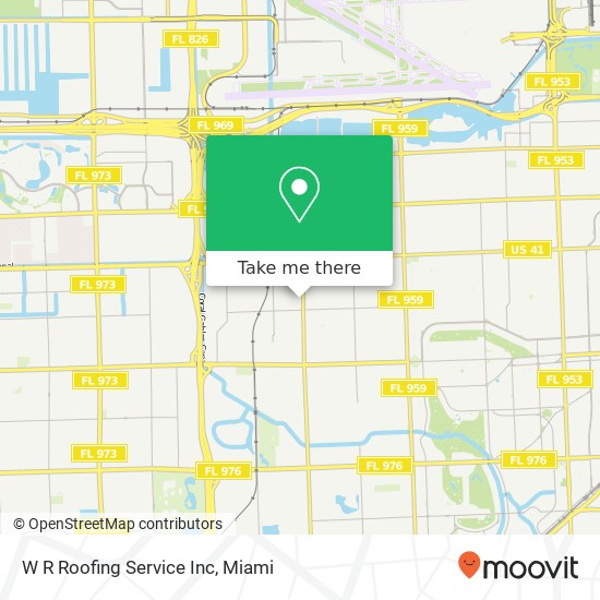 W R Roofing Service Inc map