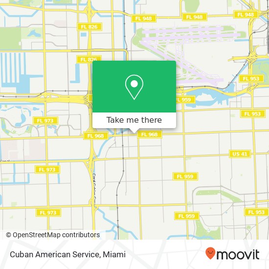 Mapa de Cuban American Service