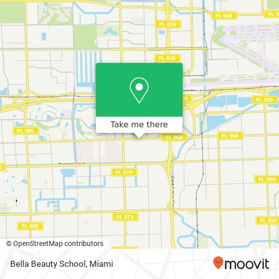 Bella Beauty School map