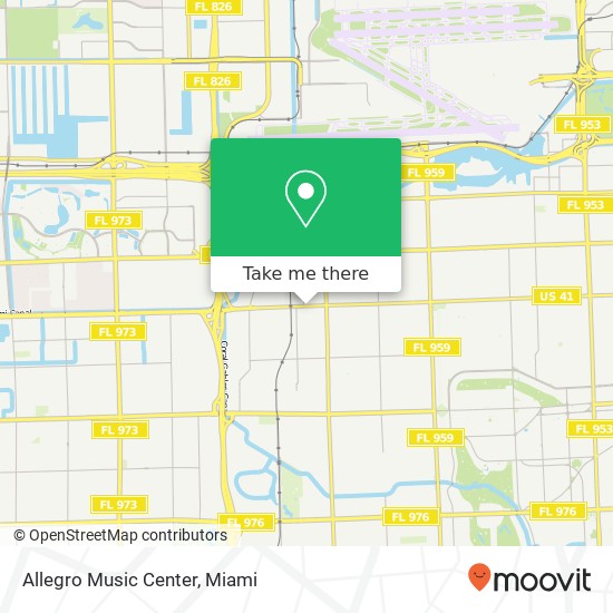 Mapa de Allegro Music Center