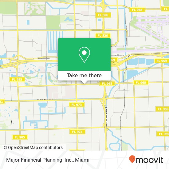 Major Financial Planning, Inc. map