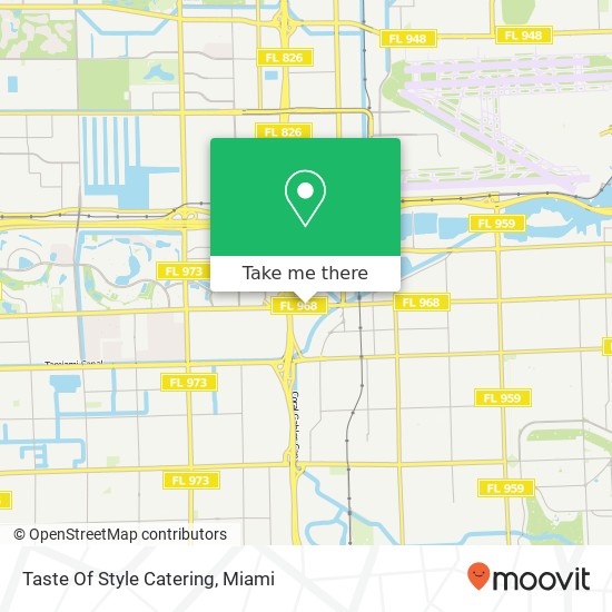 Taste Of Style Catering map