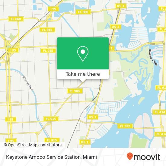 Keystone Amoco Service Station map