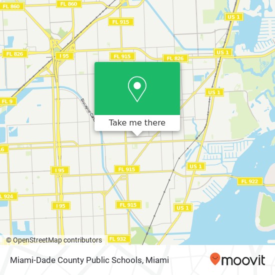 Miami-Dade County Public Schools map