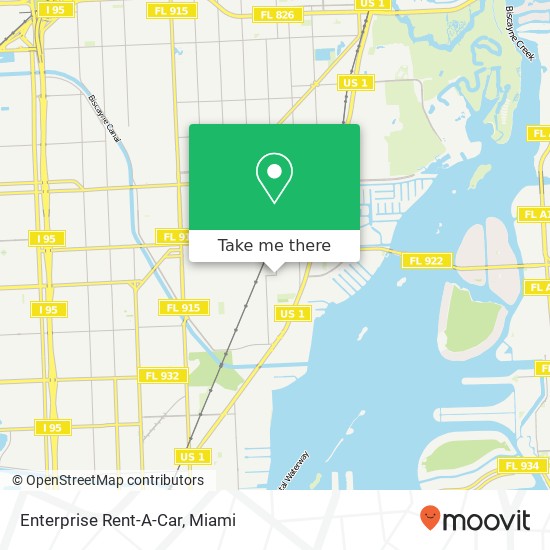 Enterprise Rent-A-Car map