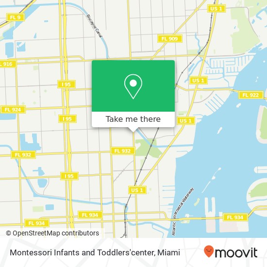 Mapa de Montessori Infants and Toddlers'center