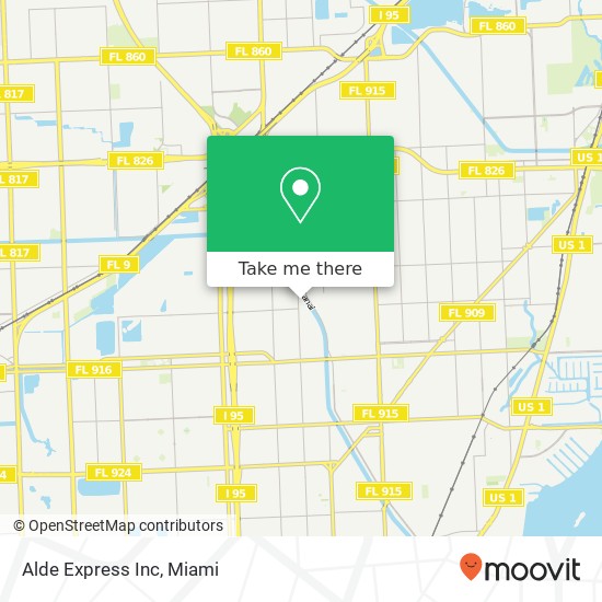 Alde Express Inc map