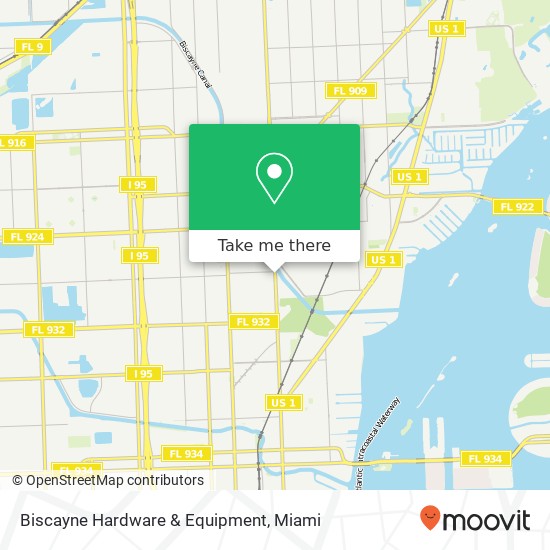 Mapa de Biscayne Hardware & Equipment