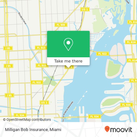 Mapa de Milligan Bob Insurance