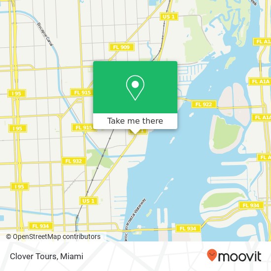 Clover Tours map