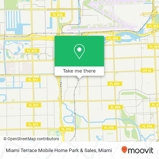 Miami Terrace Mobile Home Park & Sales map