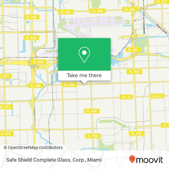 Mapa de Safe Shield Complete Glass, Corp.