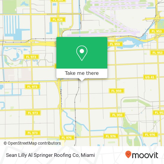 Mapa de Sean Lilly Al Springer Roofing Co