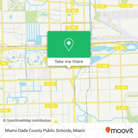 Mapa de Miami-Dade County Public Schools