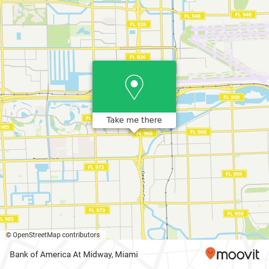 Bank of America At Midway map