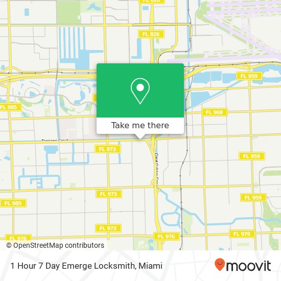 Mapa de 1 Hour 7 Day Emerge Locksmith