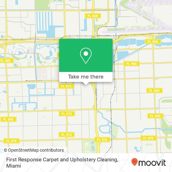 First Response Carpet and Upholstery Cleaning map