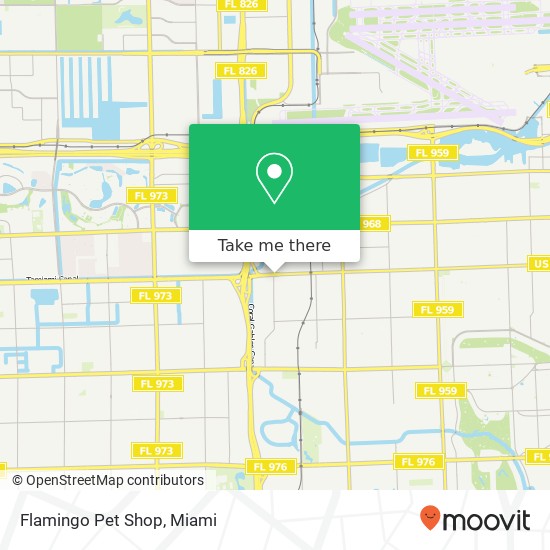 Flamingo Pet Shop map