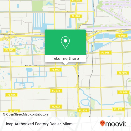 Jeep Authorized Factory Dealer map