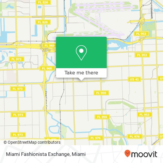 Miami Fashionista Exchange map
