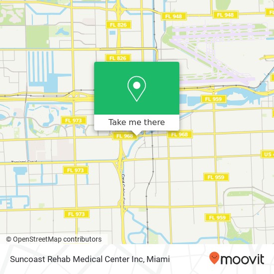 Suncoast Rehab Medical Center Inc map