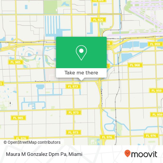Maura M Gonzalez Dpm Pa map