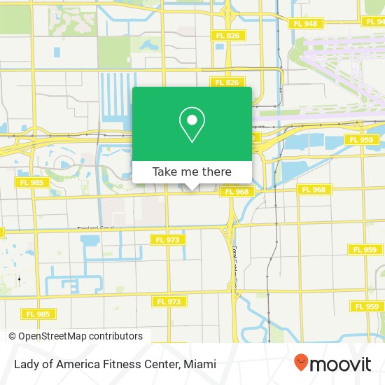 Lady of America Fitness Center map