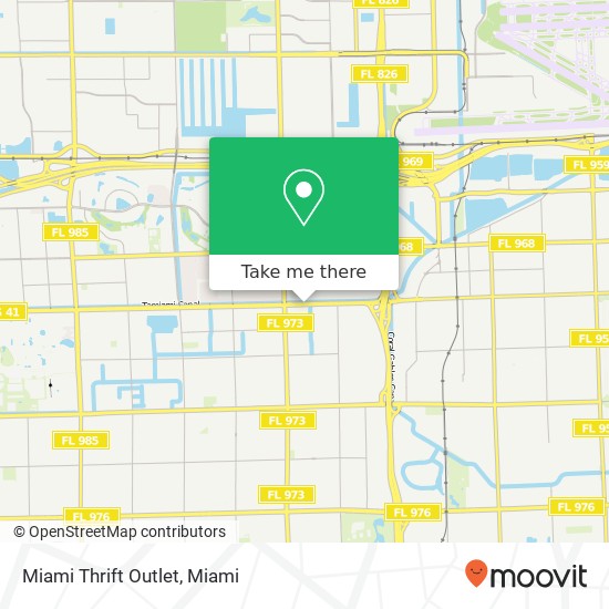 Miami Thrift Outlet map