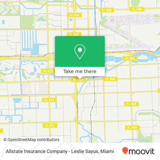 Allstate Insurance Company - Leslie Sayus map