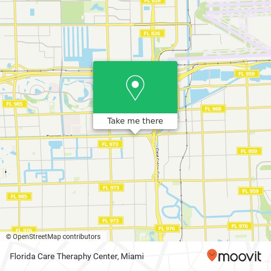 Florida Care Theraphy Center map