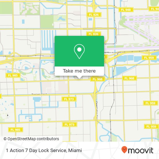 1 Action 7 Day Lock Service map