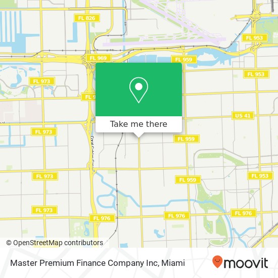 Mapa de Master Premium Finance Company Inc