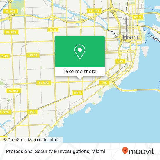 Professional Security & Investigations map