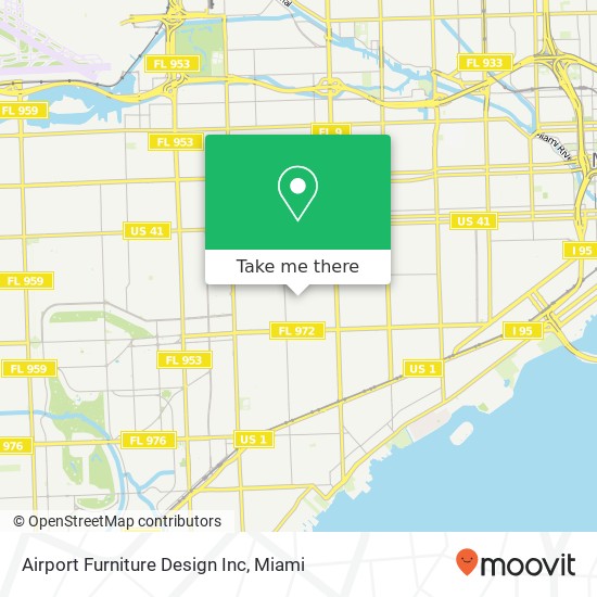 Airport Furniture Design Inc map