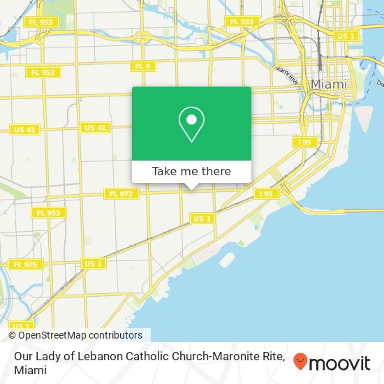 Our Lady of Lebanon Catholic Church-Maronite Rite map