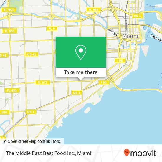 The Middle East Best Food Inc. map