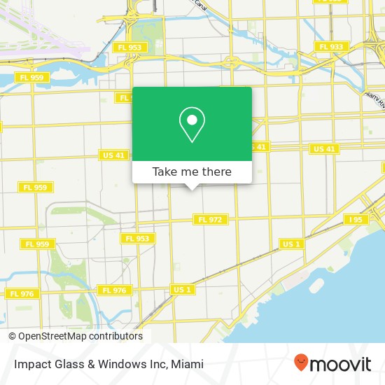 Impact Glass & Windows Inc map