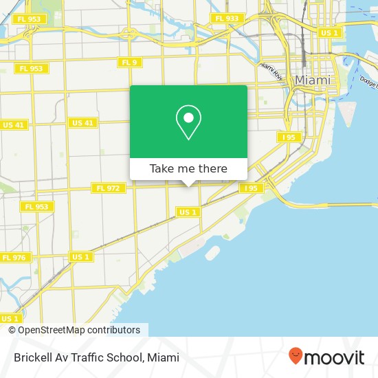 Mapa de Brickell Av Traffic School