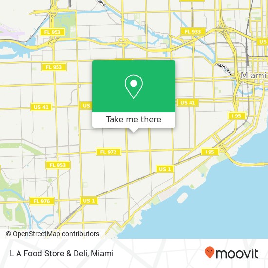 Mapa de L A Food Store & Deli