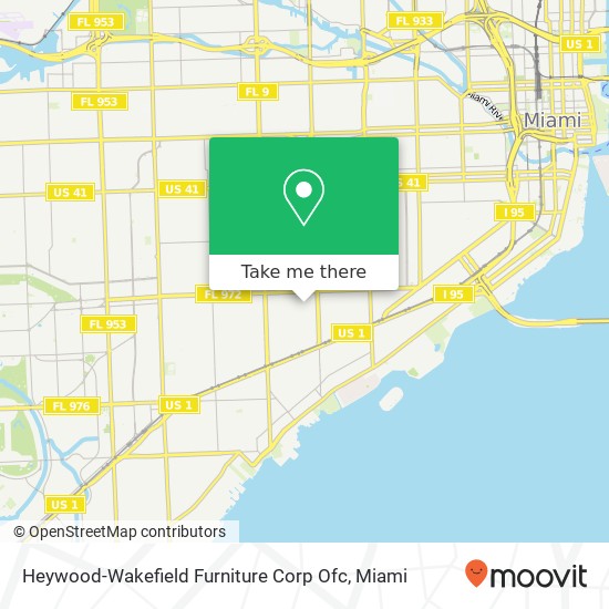 Heywood-Wakefield Furniture Corp Ofc map