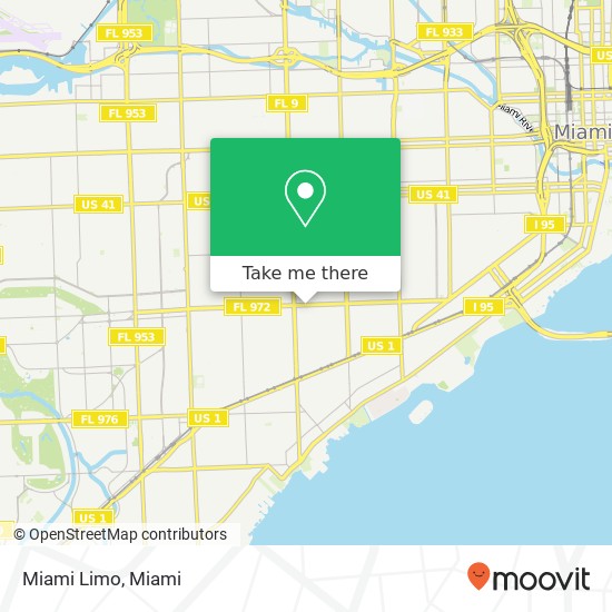 Mapa de Miami Limo