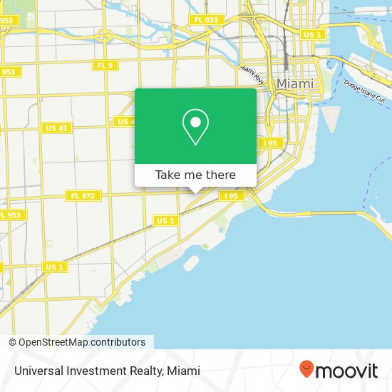 Universal Investment Realty map