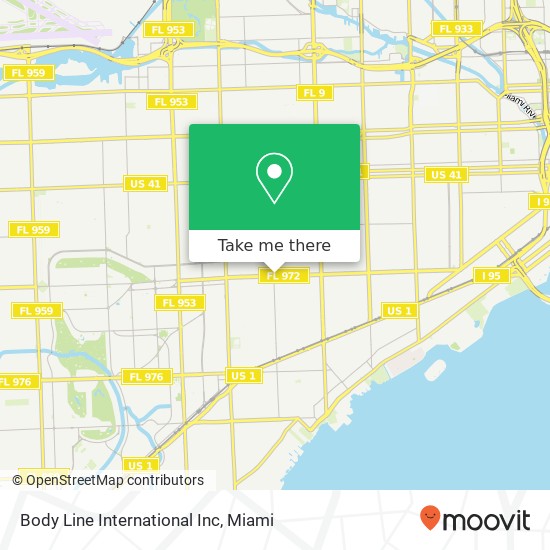 Body Line International Inc map