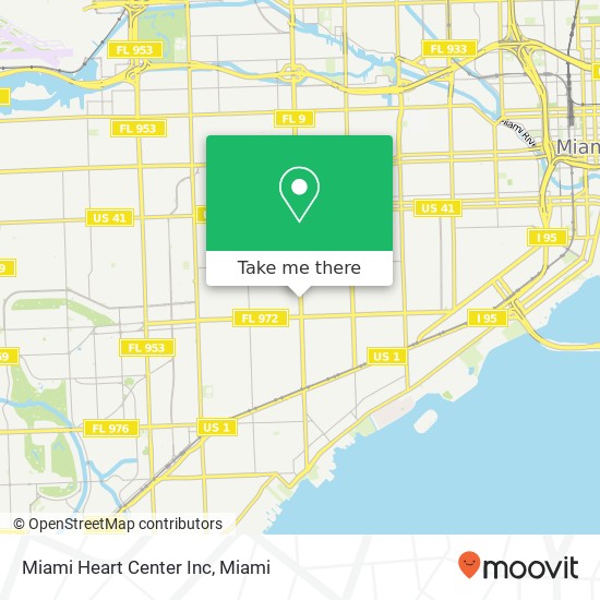 Mapa de Miami Heart Center Inc
