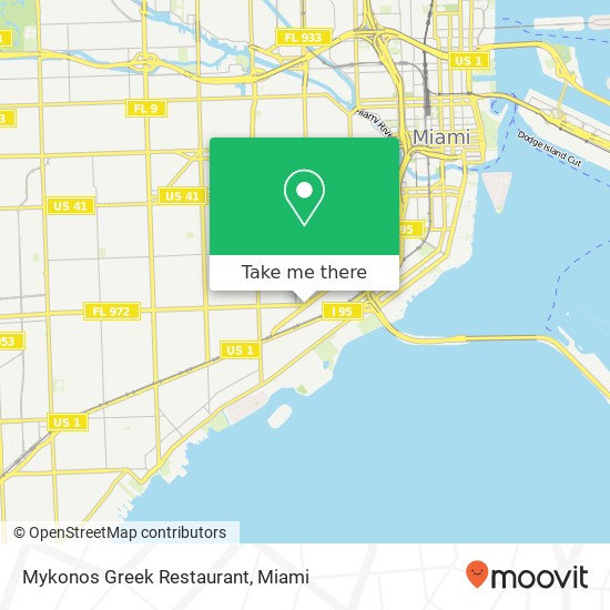 Mykonos Greek Restaurant map